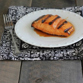 Grilled Salmon with Maple-Soy Glaze
