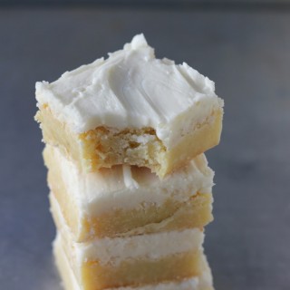 Triple Vanilla Brownies