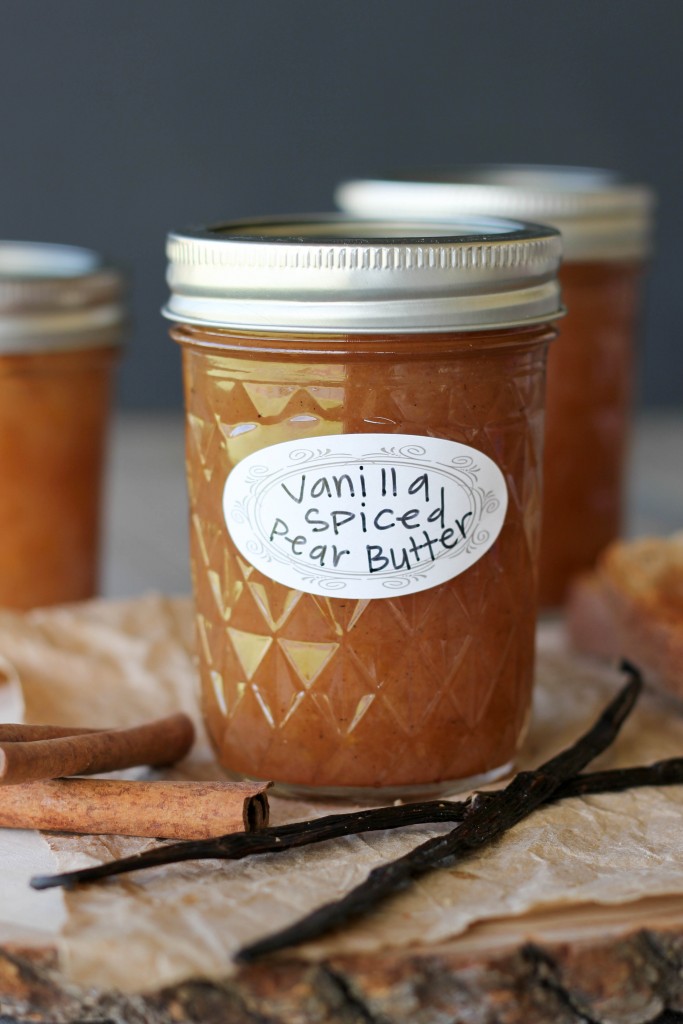 Vanilla Spiced Pear Butter - How to Can Pear Butter. This recipe is easy and has so much flavor & spice. Goes great on almost anything!