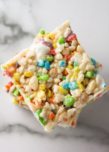 Fruity Pebble Rice Crispy Treats