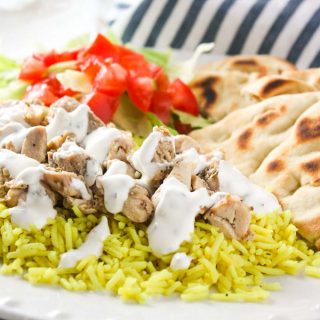 The Halal Guys Chicken & Rice with White Sauce
